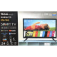Телевизор L24 Smart + T2   Android 15 + голосовой пульт  DC-12V  (рамка)