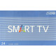 Телевизор L24 Smart + T2   Android 15 + голосовой пульт  DC-12V  (рамка)
