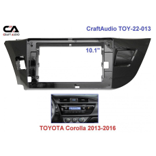 Toyota Corolla - 10" (2014) рамка (левый руль, черный) (1)