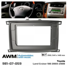 Toyota Land Cruiser 100/VXR-10.1" (2003-2008) рамка (автоматический кондиционер)