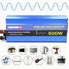 Преобразователь 12v220 600w ЧИСТИЙ синусоид. pure sine