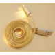 Шнур REMAX IP Gold золотой