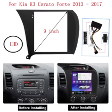 Kia K3 Forte/Shuma-9" (2012) рамка (левый руль)