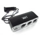 WF-0096 - разветвитель 3*прикуреватель + 1*USB