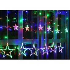ЗВЕЗДЫ RGB гирлянда-занавес - STAR STYLE