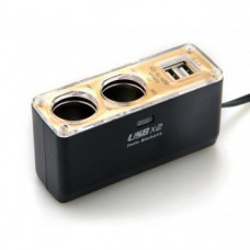 WF-6026 - разветвитель 2*прикуреватель + 2*USB